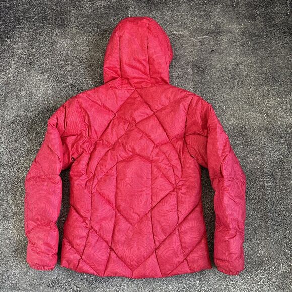Women's Vintage Y2K Nike ACG BarbieCore Pink Down Hooded Zip Puffer Jacket Sz M - Picture 3 of 3